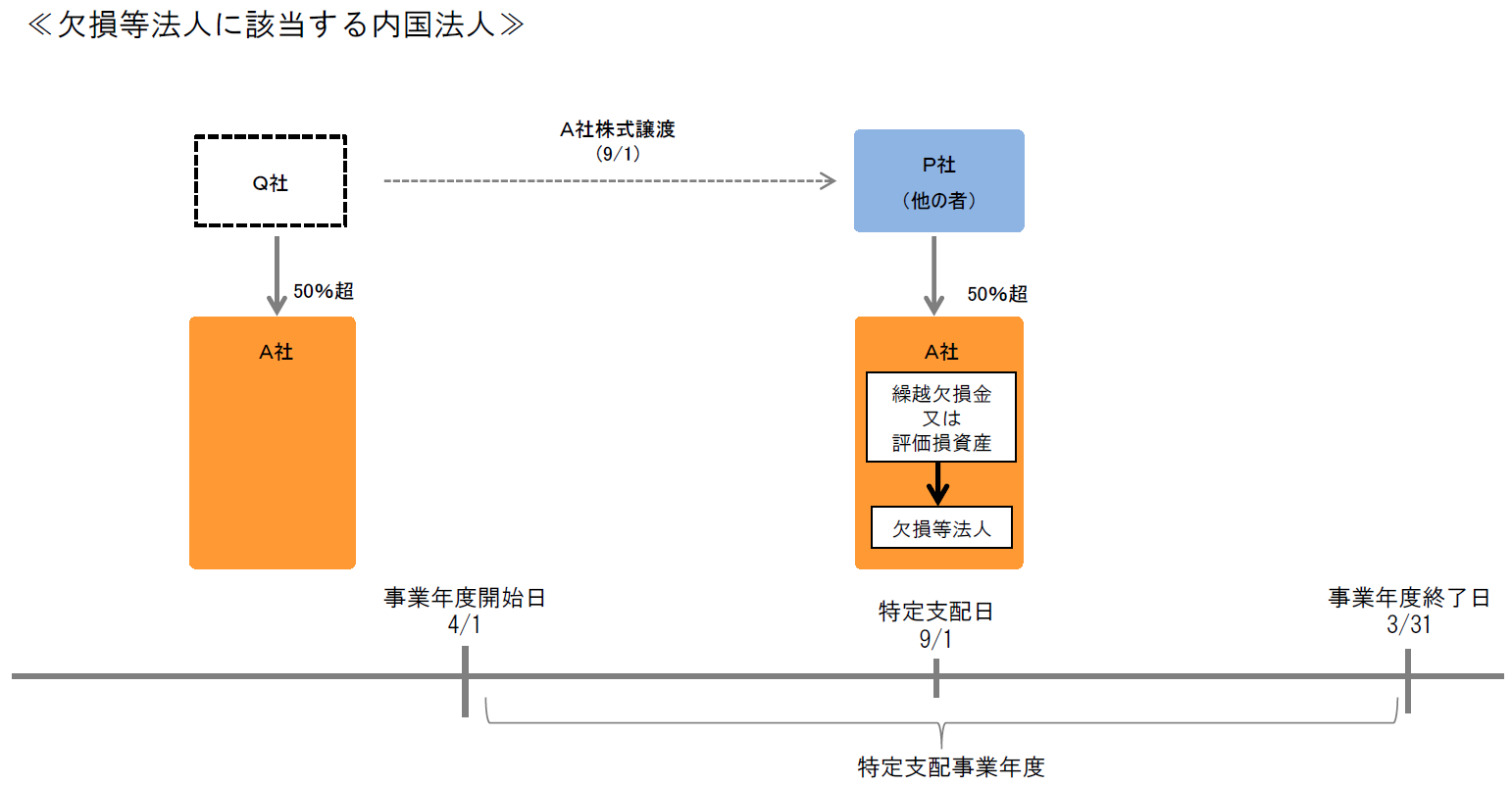 ≪欠損等法人に該当する内国法人≫